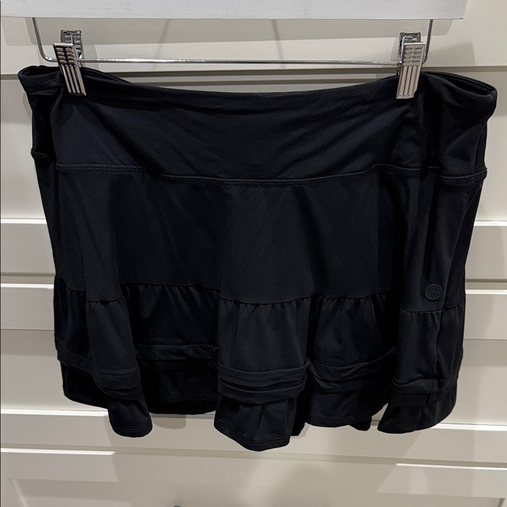 Lilly Pulitzer Luxletic Black Athletic Skort size Large